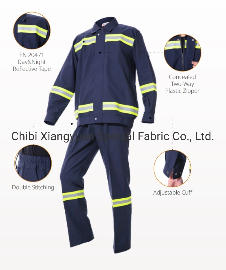 Safety Protective Fire Resistant Flame Retardant Coverall Workwear with Stripes