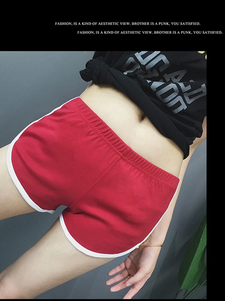 Customize Logo S-6XL Plus Size Candy Color Hot Pant Elastic Girls Running Sports Biker Gym Shorts Women Summer Workout Shorts